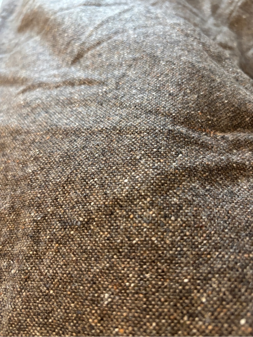Vintage Pendleton Pants Size 16 Brown Wide-Leg Cuffed Ankle Trousers Wool Tweed - Picture 5 of 11